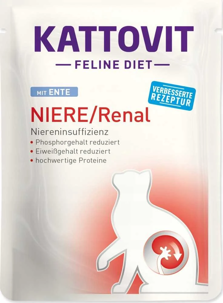 Drėgnas Kačių Maistas - Kattovit Feline Diet Niere/Renal Antis 85g