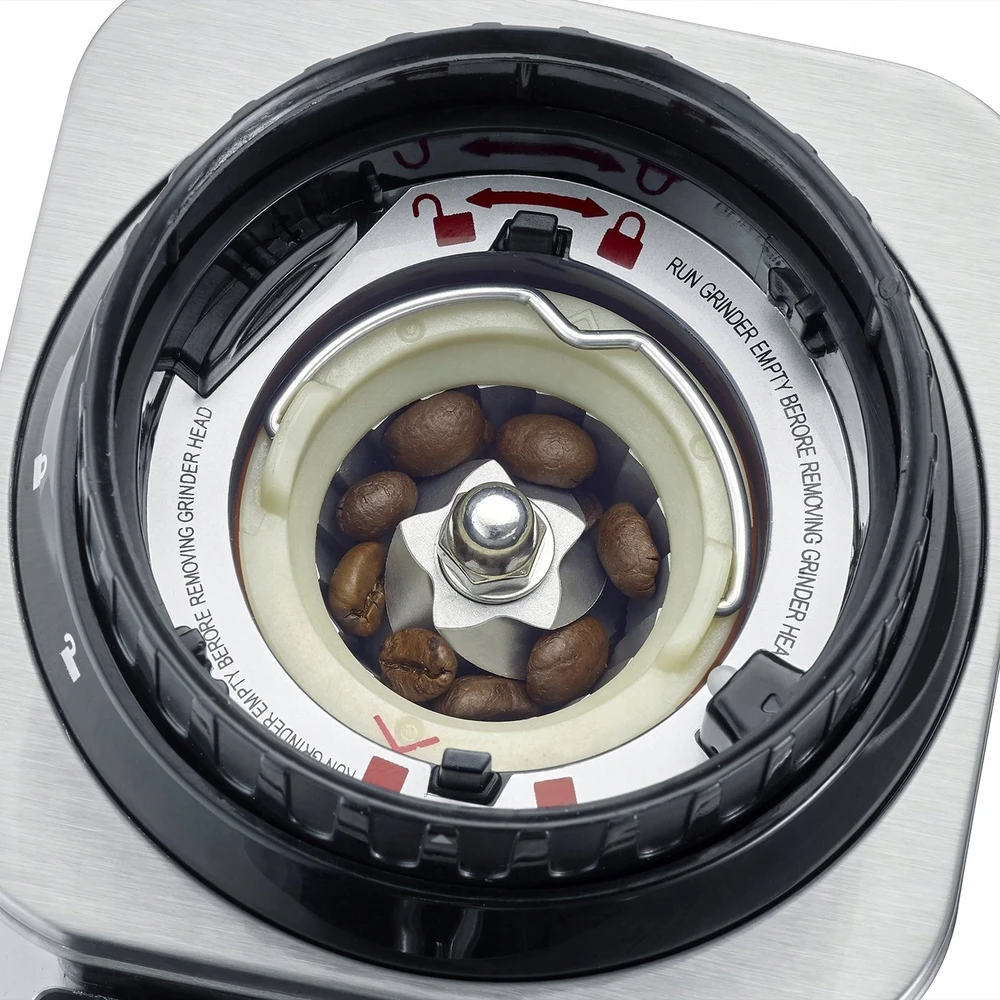 Kavamalė Caso kavos malūnėlis | Barista Chef Inox | 150 W | Kavos pupelių talpa 250 g | Puodelių skaičius 12 vnt(s) | Nerūdijantis plienas