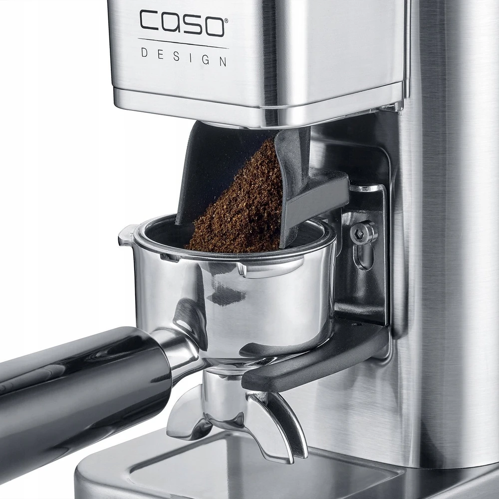 Kavamalė Caso kavos malūnėlis | Barista Chef Inox | 150 W | Kavos pupelių talpa 250 g | Puodelių skaičius 12 vnt(s) | Nerūdijantis plienas