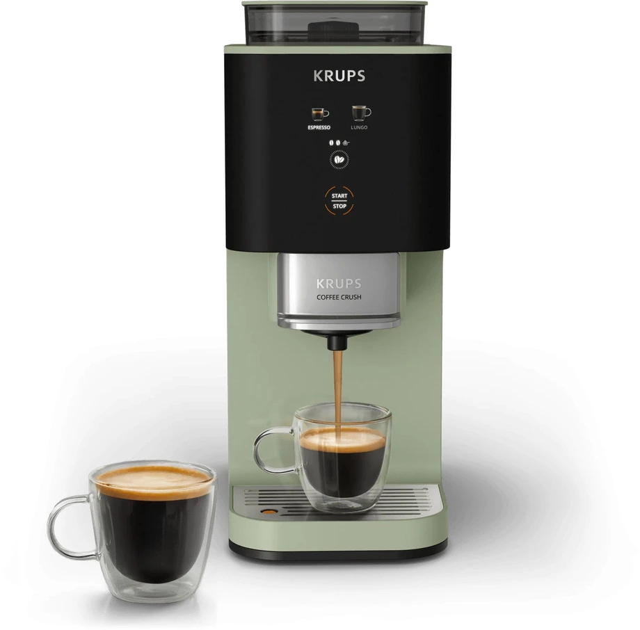 Kavamalė Krups | SA401LE0 Crush | Slėgis 15 bar | Automatinis | Juodas/Žalias | 1370 W