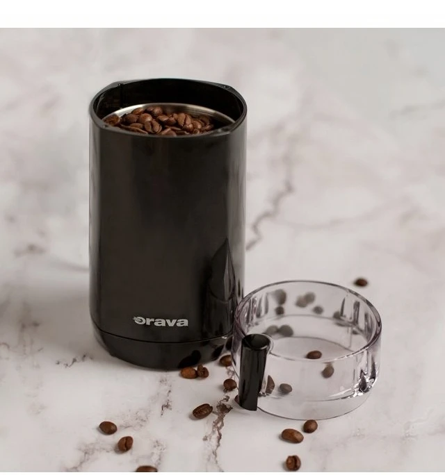 Kavamalė Orava KM-803 kavamalė 180 W nerūdijančio plieno peilis objem 45g juoda apsauga