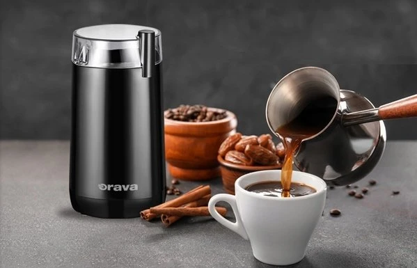 Kavamalė Orava KM-803 kavamalė 180 W nerūdijančio plieno peilis objem 45g juoda apsauga