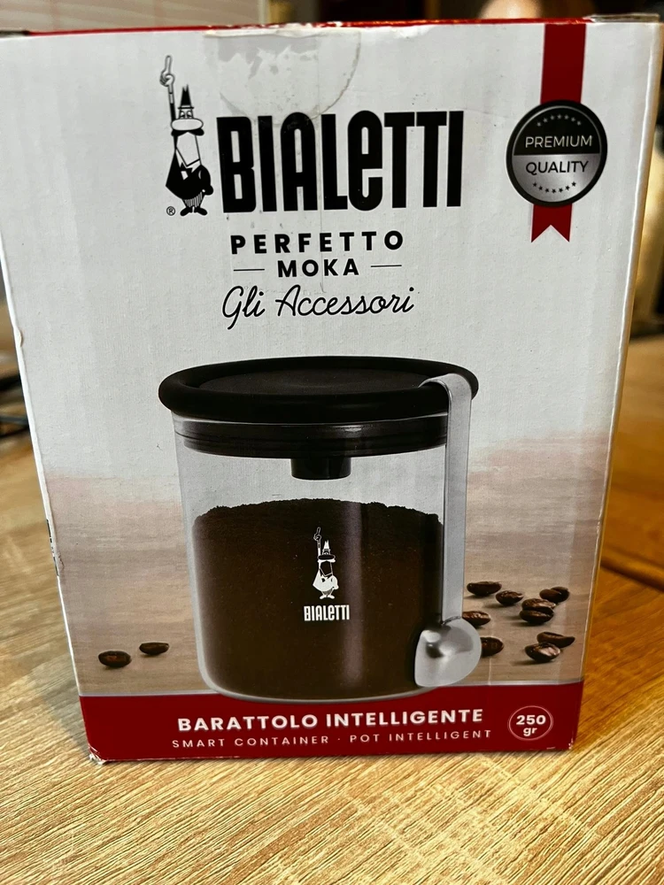 Stiklinis kavos indelis, padedantis išvengti atliekų susidarymo, „Bialetti“