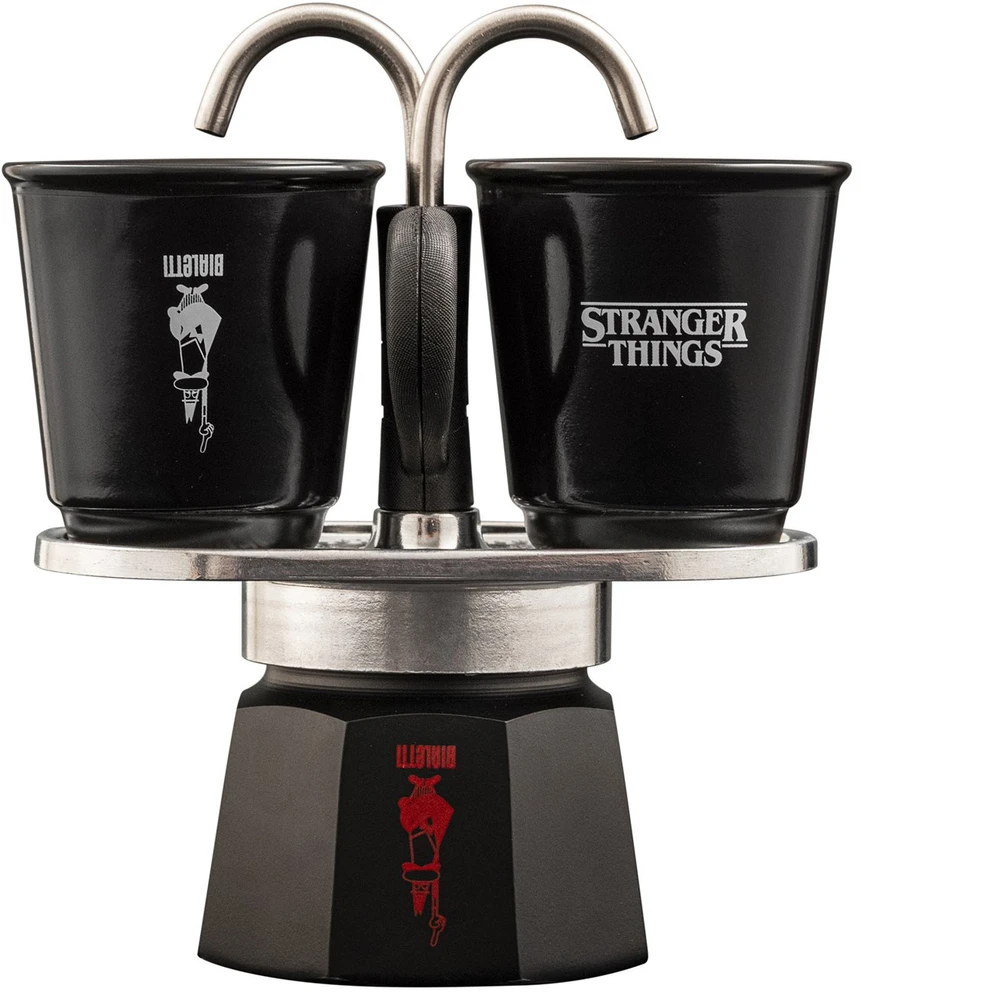Bialetti - Stranger Things Mini Express 2tz + 2 puodeliai 90ml - termochrominis raštas