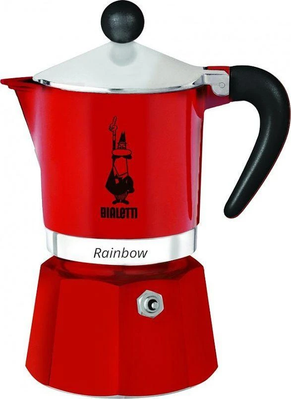 Moka pot Bialetti Moka Rainbow 3-cup Raudona