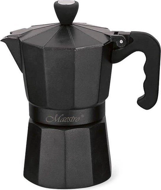 Maestro MR-1666-3 juodas moka kavinukas 3 puodeliams