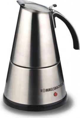 Kavos aparatas Rommelsbacher Espresso maker EKO 366/E Manual Elektrinė moka pot, 365 W, Nerūdijantis plienas/ juodas