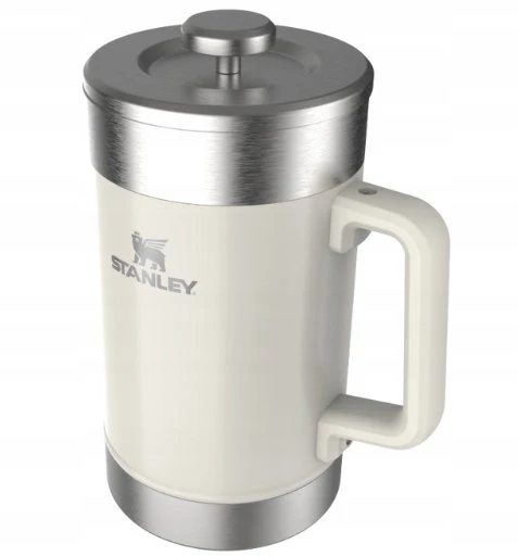 Stanley The Stay-Hot French Press 1.4L kavos termosas, blizgios kreminės spalvos