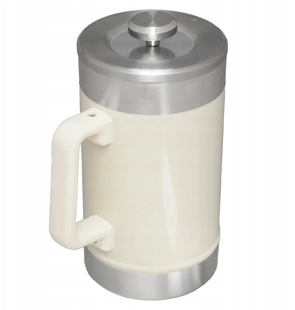 Stanley The Stay-Hot French Press 1.4L kavos termosas, blizgios kreminės spalvos