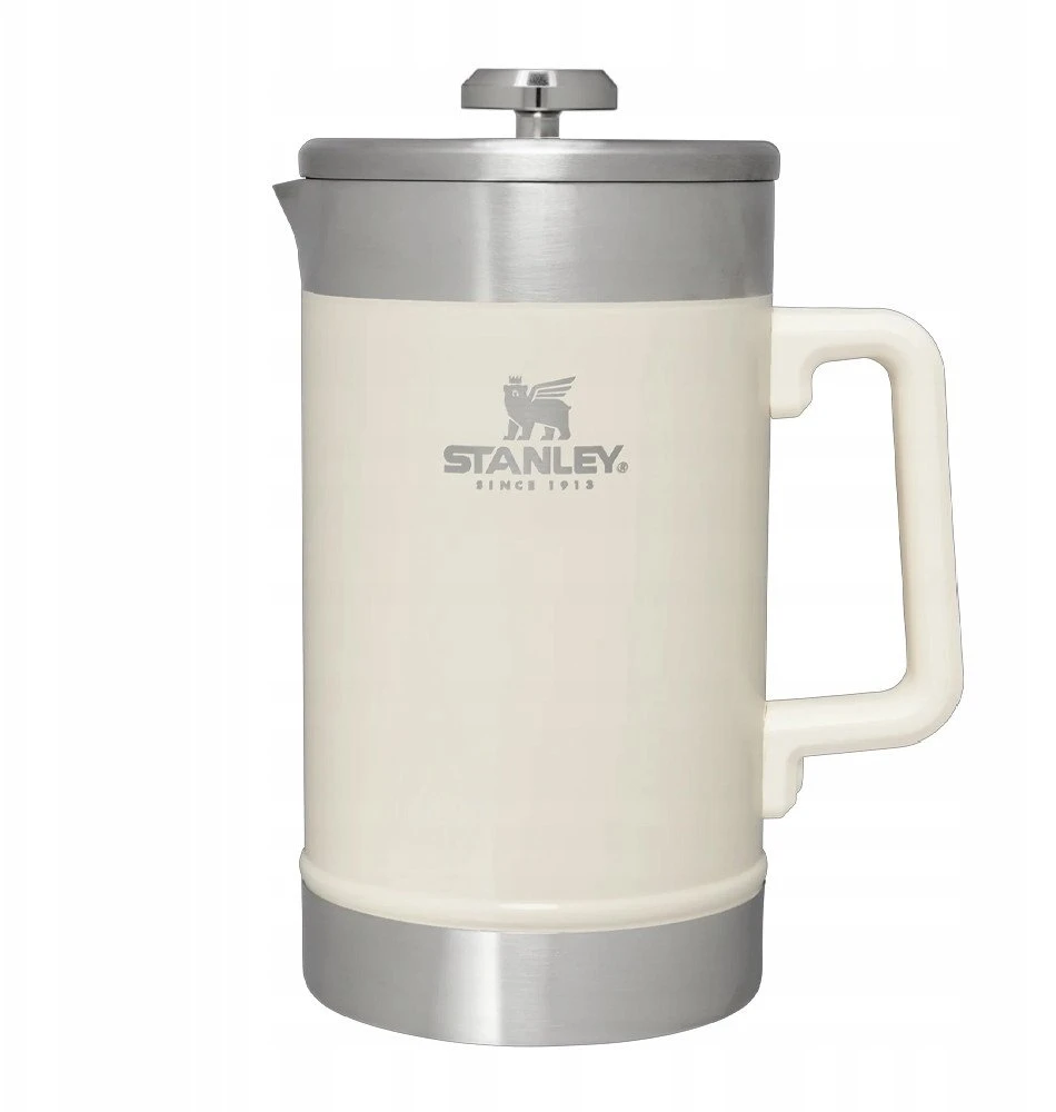 Stanley The Stay-Hot French Press 1.4L kavos termosas, blizgios kreminės spalvos