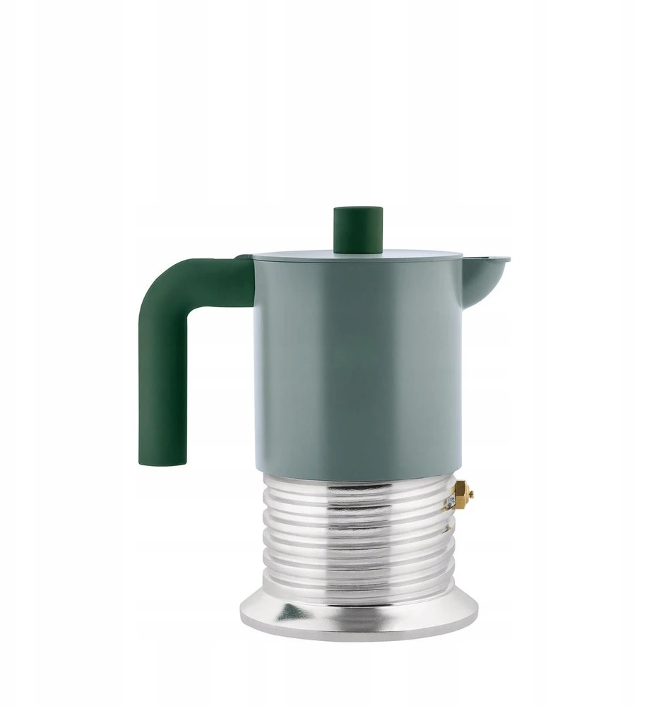 Alessi Vite PM01/3 GR Moka pot, 3 cups - Sage Žalias