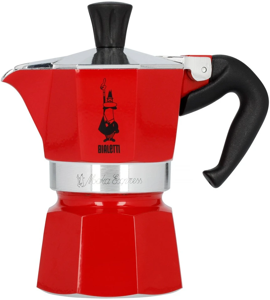 Raudona Bialetti Moka Espress