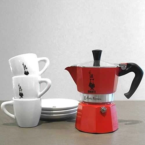Bialetti Moka Express Moka kavinukas Raudona