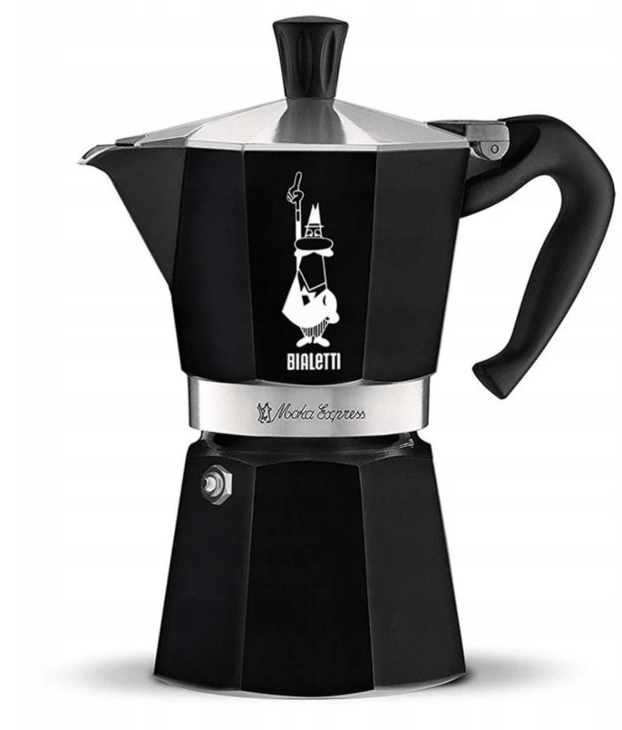 Bialetti Moka Express Moka kavinukas Juodas