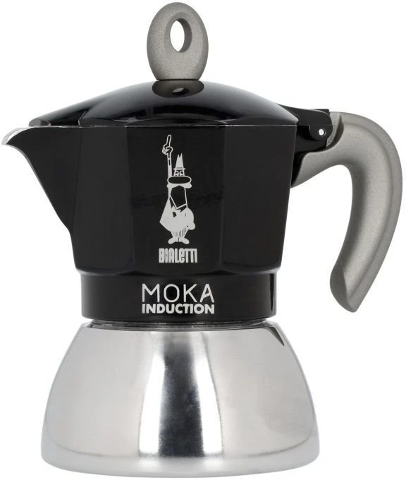 Moka kavinukas Bialetti Moka Induction Juodas 4 cups