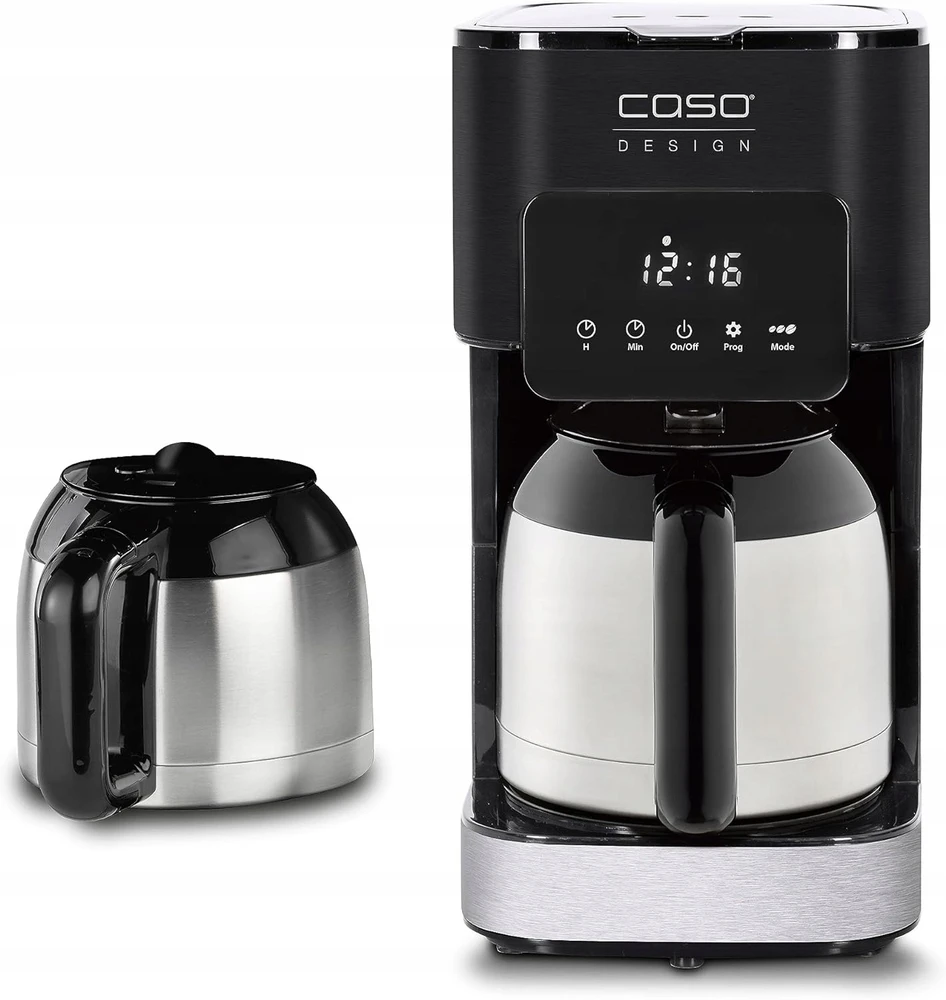 Kavos aparatas Caso | with Two Insulated Jugs | Taste & Style Duo Thermo | Lašėjimo | 800 W | Juodas/Stainless Steel