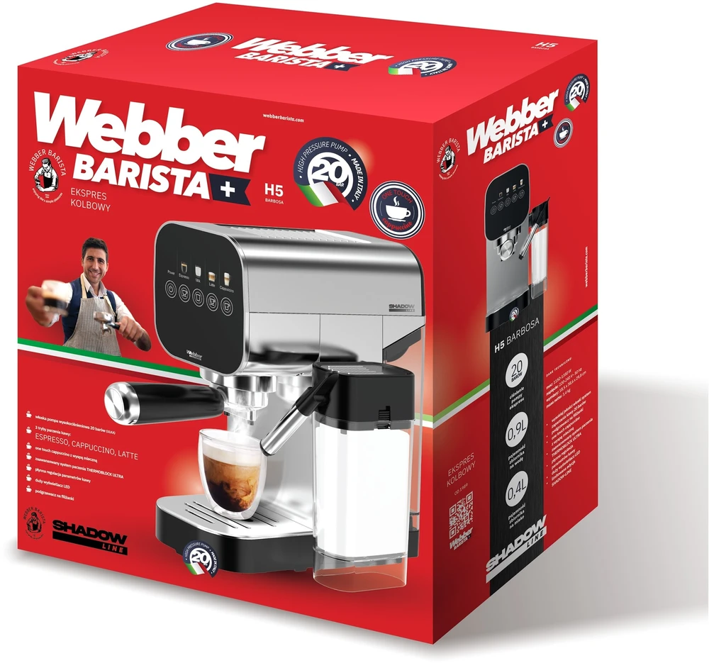 Slėginis kavos aparatas Webber H5