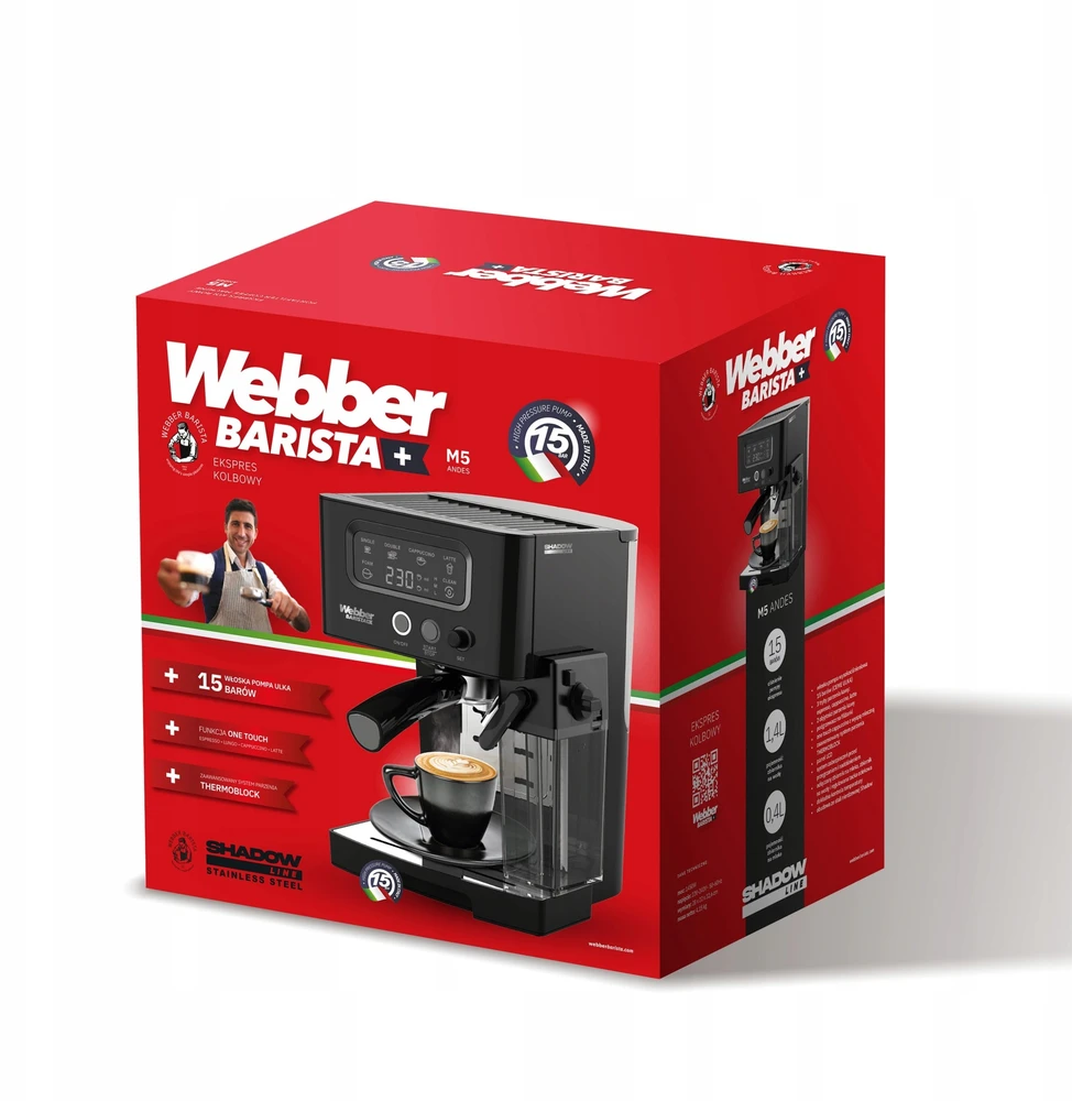 Slėginis kavos aparatas Webber M5