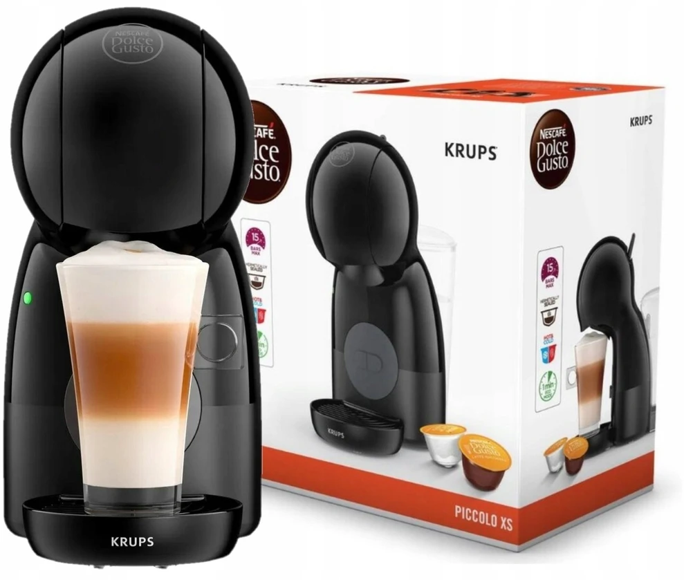 Kapsulinis Kavos Aparatas - Krups Nescafe Dolce Gusto Piccolo Xs Kp1a3bp Juodas