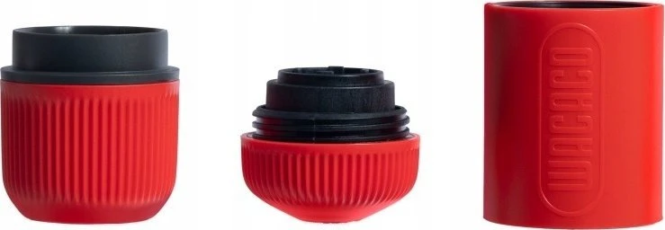 Rankinis maltos kavos aparatas su dėklu Wacaco Nanopresso, Raudonas