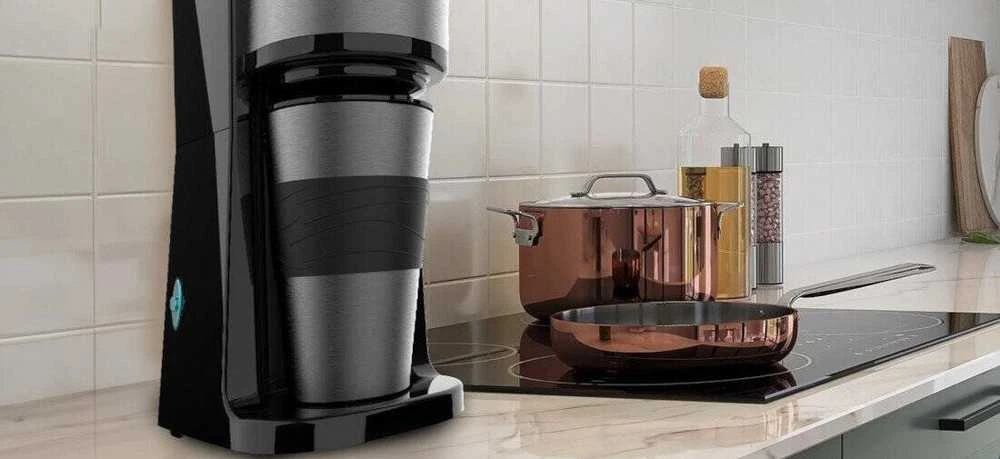 Cecotec Coffee 66 Drop&Go lašinis kavos aparatas su termopuodeliu, 420 ml, 700 W