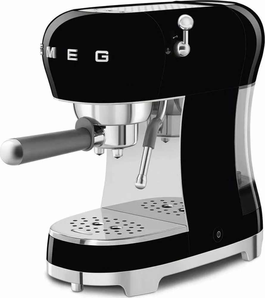 Smeg Espresso rankinis kavos aparatas ECF02BLEU, Juodos spalvos