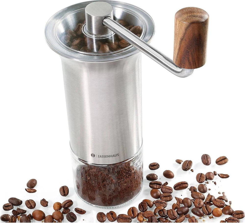 Kavamalė Zassenhaus kavos malūnėlis BARISTA nerūdijantis plienas / stiklas