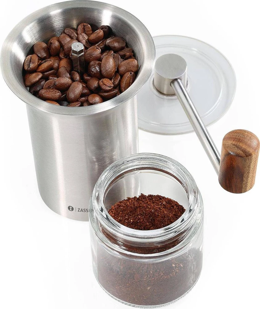 Kavamalė Zassenhaus kavos malūnėlis BARISTA nerūdijantis plienas / stiklas