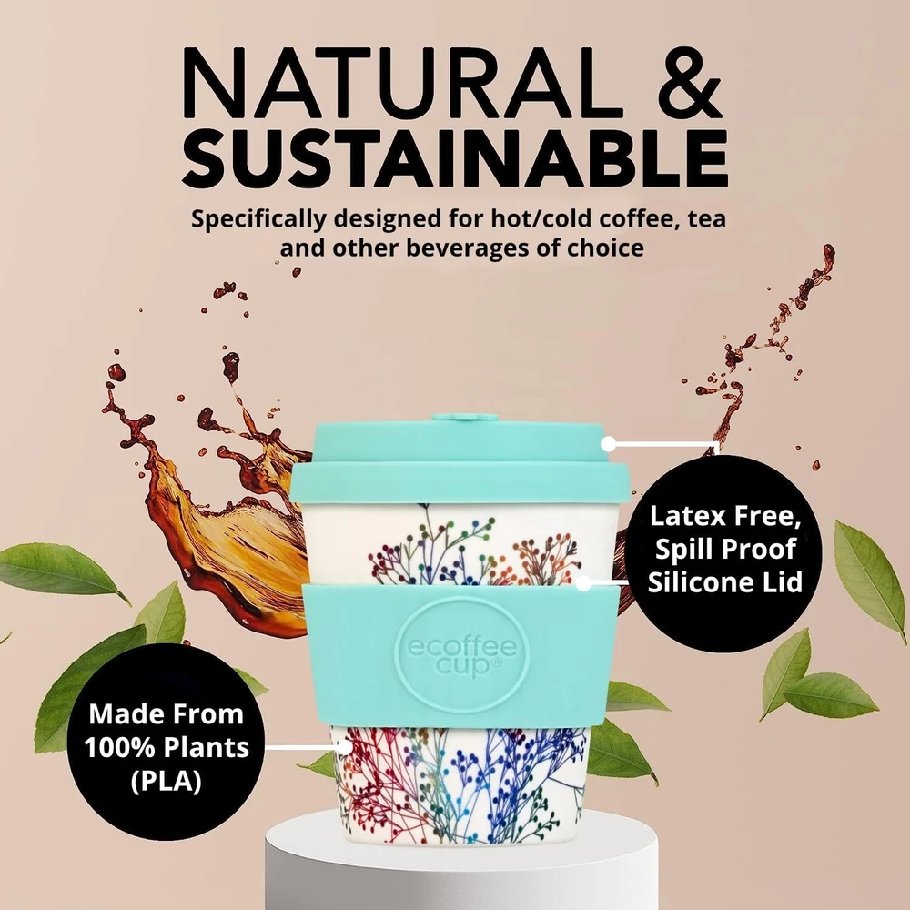 Kavos puodelis Eco*ffee Cup Pattern 240 ml - Little Canning
