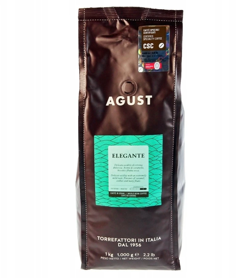 Kavos pupelės Agust Elegante kavos pupelės 1kg