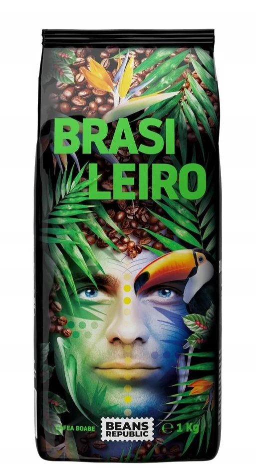Kavos pupelės Beans Republic Braziliškos kavos pupelės 1kg