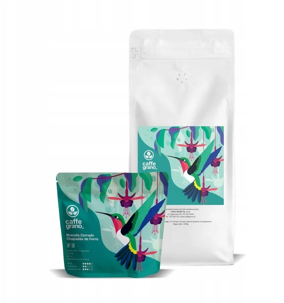 Kavos pupelės Caffe Grano Kavos pupelės Brazilija Cerrado Chapada de Ferro Espresso 1kg