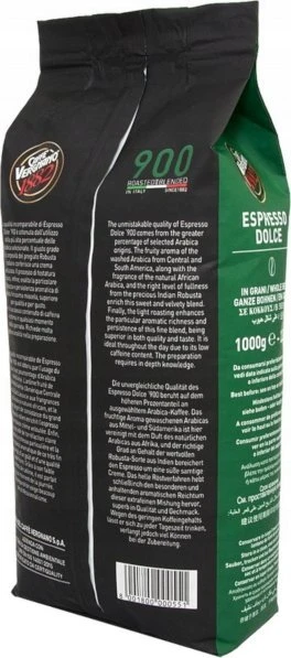 Caffe Vergnano 900 Novecento Espresso Dolce kavos pupelės 1kg