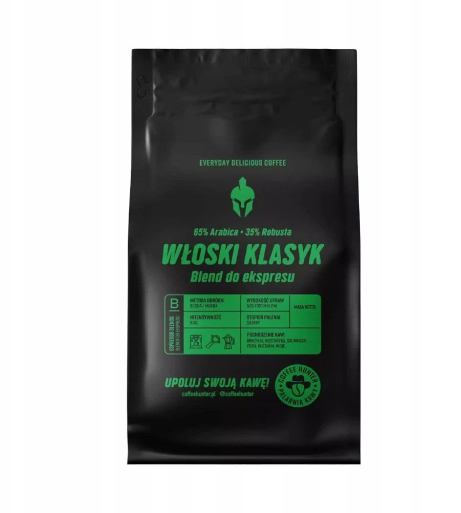 Kavos pupelės Coffee Hunter Kavos pupelės COFFEE HUNTER Włoski Klasyk 1kg