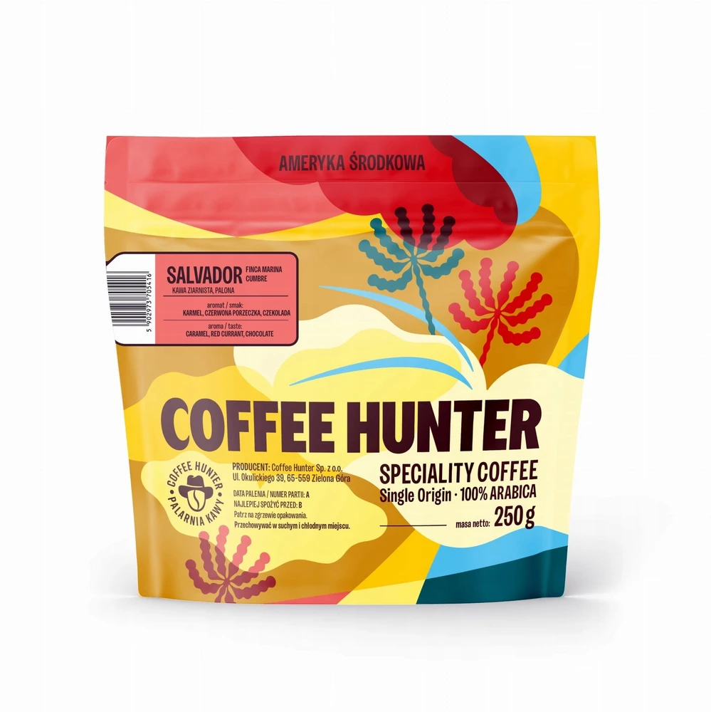 Kavos pupelės Coffee Hunter Kavos pupelės Salvador Finca Marina Cumbre Espresso 250g