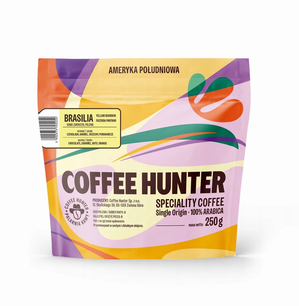 Kavos pupelės Coffee Hunter Kavos pupelės Brasilia Fazenda Pantano Espresso 250g