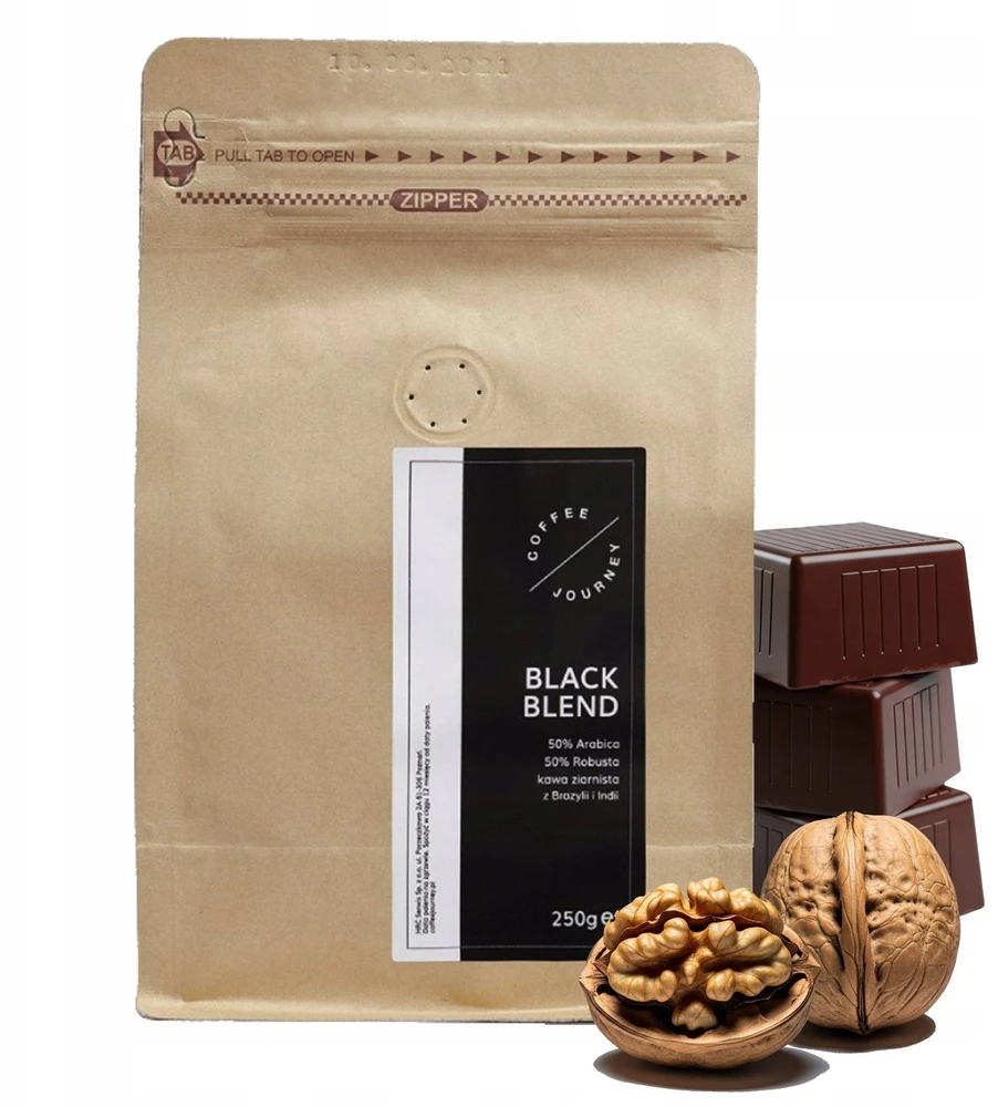 Kavos pupelės Coffee Journey juodojo mišinio 250 g