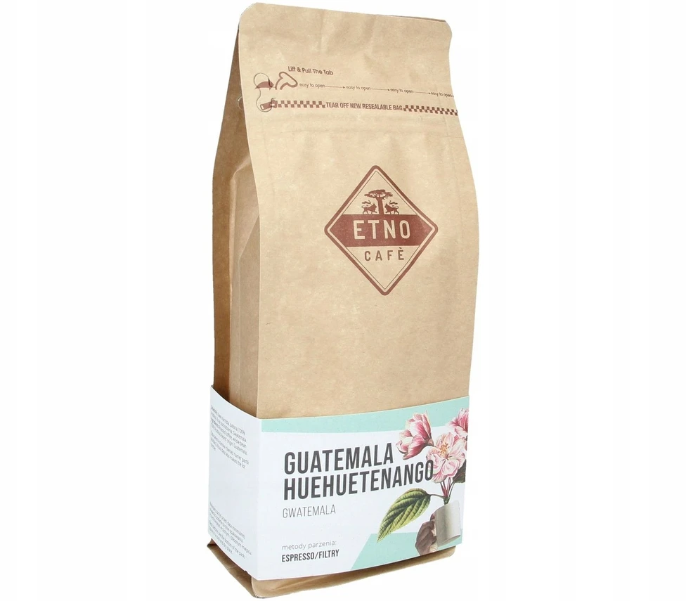 Nezatříděno Kavos pupelės Etno Cafe Gvatemalos Huehuetenango kavos pupelės 250 g