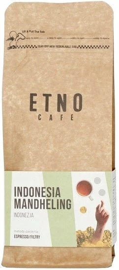 Kavos pupelės Etno Cafe Kavos pupelės Indonezija Mandheling 250g