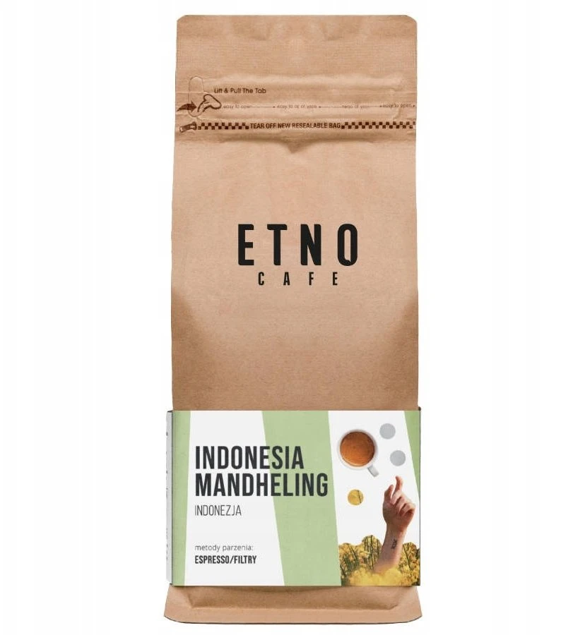 Kavos pupelės Etno Cafe Kavos pupelės Indonezija Mandheling 250g