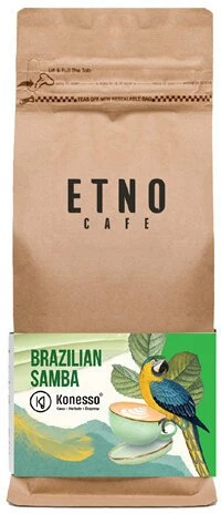 Kavos pupelės Etno Cafe Kavos pupelės X Konesso Brazilijos Samba 250g