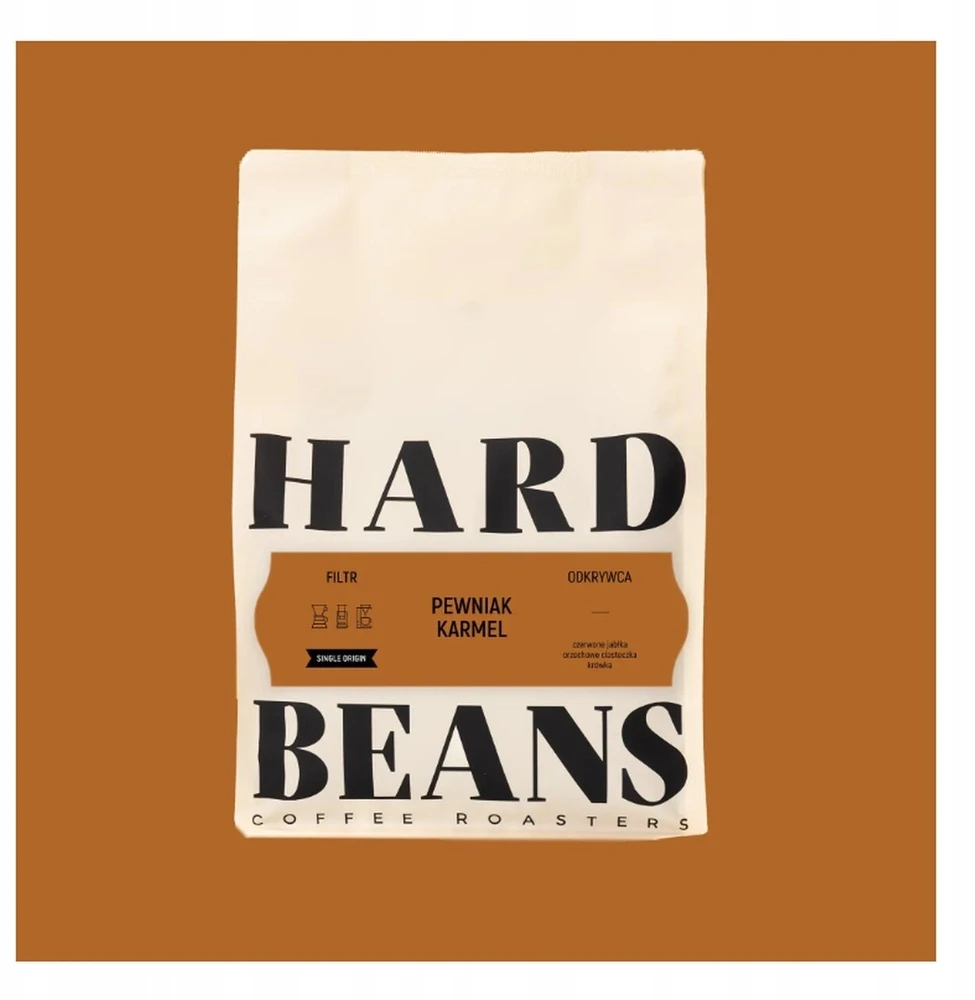 Kavos pupelės Hard Beans Coffee Kavos pupelės Osobniak karamelės filtras 250g