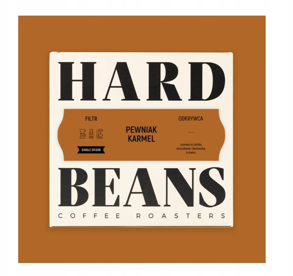 Kavos pupelės Hard Beans Coffee Kavos pupelės Osobniak karamelės filtras 250g