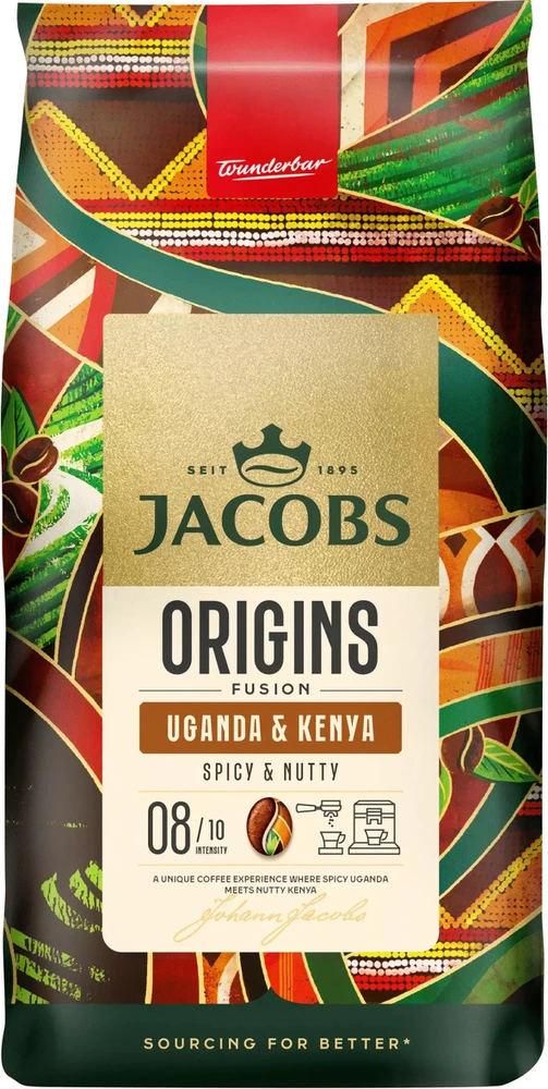 Kavos pupelės JACOBS Uganda&Kenya, 1kg