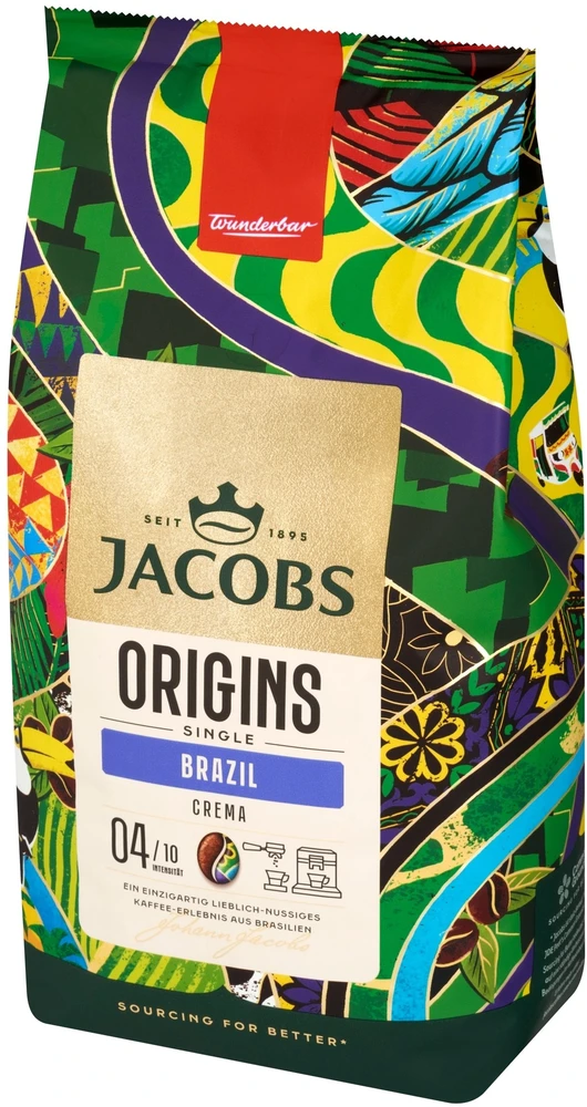 Kavos pupelės Jacobs Origins Single Brazil 1kg