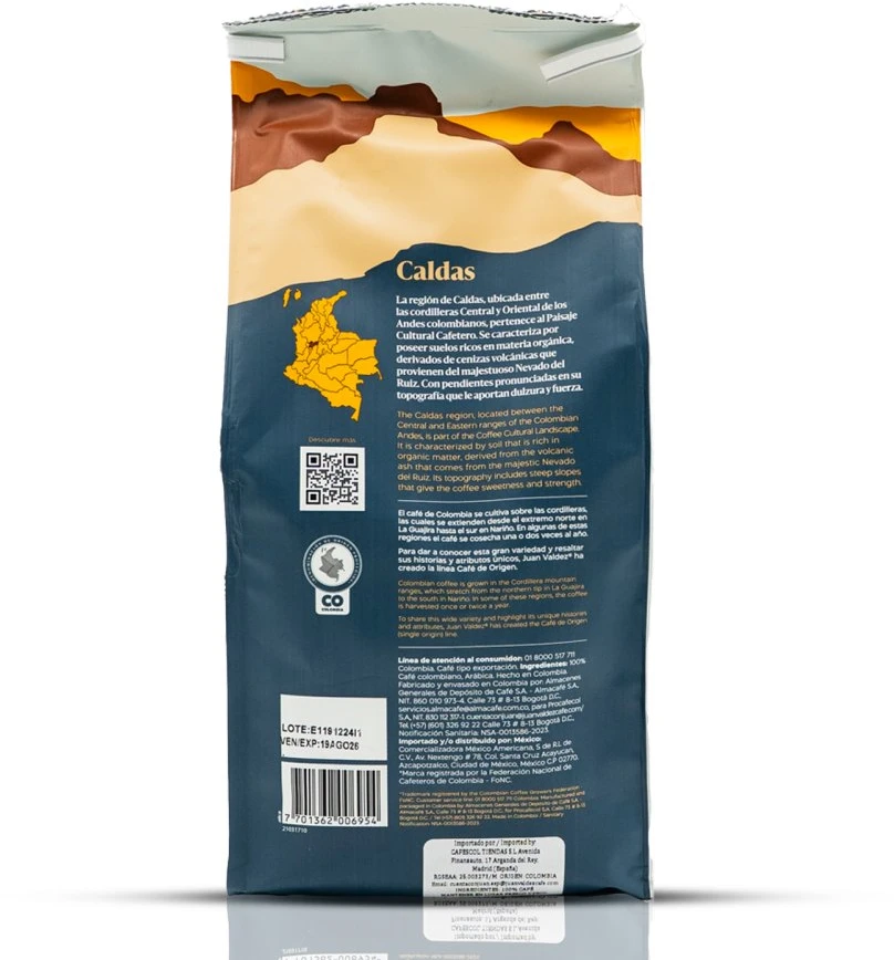 Kavos pupelės Juan Valdez Caldas kavos pupelės 454 g
