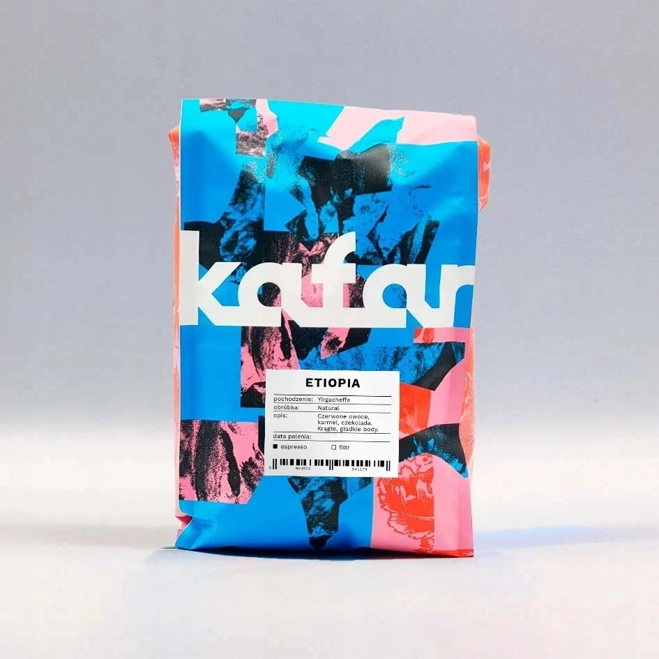 Kavos pupelės Kafar Kavos pupelės Etiopija Yirgacheffe Natural 1kg