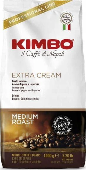Kavos pupelės Kimbo Extra Kremas 1kg