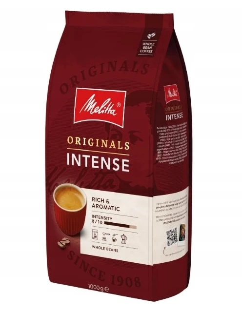 Kavos pupelės Melitta Kavos pupelės Originalios Intensyvios 1kg