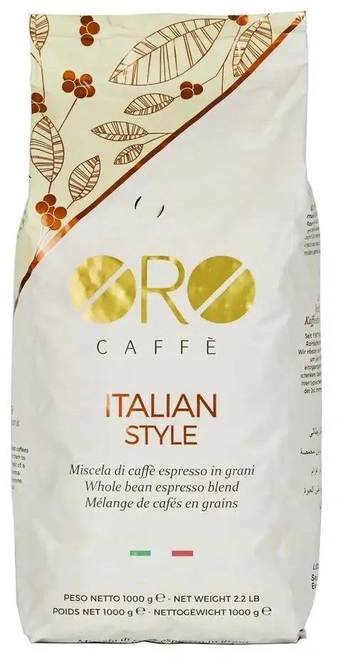 Kavos pupelės Oro Caffe Itališko stiliaus kavos pupelės 1kg